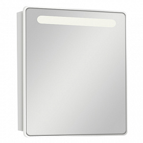 Зеркало-шкаф Акватон Америна 60 шкаф слева белое LED подсветка 1A135302AM01L Водяной
